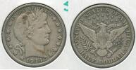 USA Half Dollar 1914-S Silver Barber 50c San Francisco Mint - SS805 -
