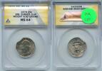 USA Washington Quarter 1979-P 25c Error DBL Curved Clip ANACS MS64 - ST17 -