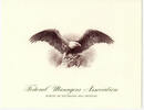 USA Banknoten Intaglio BEP Print Eagle Vignette Bureau Engraving Printing - K874 -