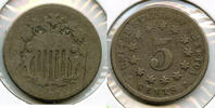 USA Shield Nickel - United States Coin - BQ475 -