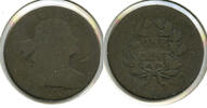 USA Large Cent Draped Bust Penny - Small Date - Large Fraction - L453 -