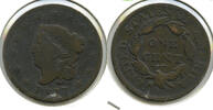 USA Large Cent Coronet Head Penny - 13 Stars - L462 -