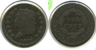 USA Large Cent Classic Head Penny - Plain 4 - L459 -
