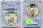 USA Dollar Peace Silver PCGS MS 65 Certified - Philadelphia Mint - L471 -