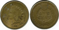 USA Indian Head Cent Penny - Bronze - L552 -