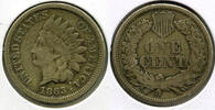 USA Indian Head Cent Penny - L559 -