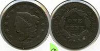 USA Large Cent Coronet Head Penny - United States - P67 -