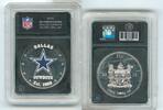 Sonstiges Dallas Cowboys NFL Football Silver Plate Proof $1 Fiji Coin - RK250 -