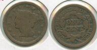USA Large Cent Penny Copper Coin 1C - RK298 -