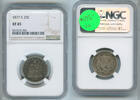USA Seated Quarter 25C NGC XF45 Silver Coin - RK336 -