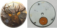 Sonstiges  Waltham 18 Size 6 Point Elk Bull Stag Color Pocket Watch Porc... 33.51 £  +  17.09 £ shipping