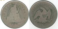 USA Seated Liberty Quarter 1856-O Silver - New Orleans Mint - ER497 -