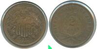 USA 2Cent 1866-P Coin - Philadelphia Mint - ER483 -