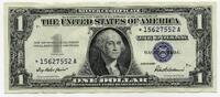 US Paper Money $1 Silver 1957 Certificate Star Note Currency - United States - R710 -