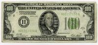 US Paper Money 1928-A $100 Federal Reserve Note Bank of St. Louis Missouri - One Hundred - R712 -