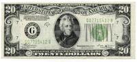 US Paper Money 1934-B $20 Federal Reserve Currency Note - Chicago Illinois Bank - R840 -