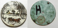 Other Hampden 16 Size Winter Horse Drawn Sleigh Ride Pocket Watch Porcelain Dial LW424 -