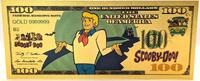 US Paper Money Scooby-Doo! Scooby Doo Fred Jones $100 24K Gold Foil Plated Bill Note XX193 -
