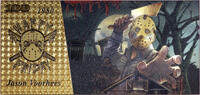 US Paper Money Jason Voorhees $100 Note Friday the 13th Novelty 24K Gold Plated Bill XX035 -