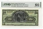 World Paper Money 20 Pesos Guerrero Mexico PMG 64 EQP Choice Uncirculated Currency Note - R917 -