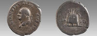 Roman Vespasian Silver Denarius. Rome, AD 77-78. CAESAR VESPASIANVS AVG, laureat -