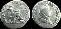 Italy Vespasian 73 AD Roman Empire, Vespasian Silver Denarius AR – Rome ... 111.69 £  +  40.95 £ shipping