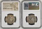 SELEUCID KINGDOM AR Tetradrachm SELEUKID EMPIRE. Kleopatra Thea & Antiochos VIII. 125-121 BC. AR Tetradrachm (30 -