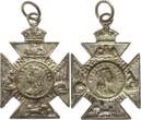 Großbritannien, Königreich Weißblechanhänger 1897 Victoria, 1837-1901, 60 jähriges Regierungsjubiläum, Australia, India, Canada VF-EF, Originalöse