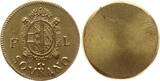 RDR, Haus Habsburg, Lombardei Einseitiges Passiergewicht zu einem Sovrano o.J. (1792 - 1806) Franz II., 1792 - 1806, Mailand, Material: Messing AU