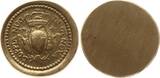 Italien - Genua Eins. Passiergewicht zu einem Doppia Nuo di Genova o.J. (~18. Jh.) Material: Messing Selten, EF, justiert