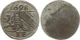 Salzburg, Erzbistum Einseitiger Pfennig 1698 Johann Ernst von Thun und Hohenstein, 1687 - 1709 VF+