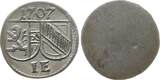 Salzburg, Erzbistum Einseitiger Pfennig 1707 Johann Ernst von Thun und Hohenstein, 1687 - 1709 VF-EF