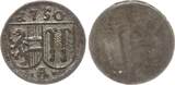 Salzburg, Erzbistum Einseitiger Pfennig 1750 Andreas Jakob von Dietrichstein, 1747 - 1753 aEF