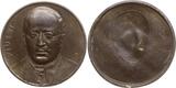 Vatikan Große, einseitige hohlgeprägte Bronzemedaille o.J. auf Pius XI., 1922 - 1939 Fast vorzüglich, kl. Kr.
