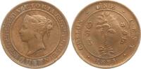 Ceylon 1 Cent Victoria, 1837 - 1901 -