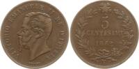 Italien, Königreich 5 Centesimi Vittorio Emanuele II., 1861 - 1878, Neapel -