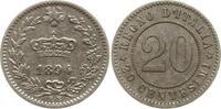 Italien, Königreich 20 Centesimi Umberto I., 1878 - 1900 -