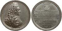 Schlesien, Stadt Breslau Zinnmedaille v. P. H. Müller, a.d. 50. Dienstjubiläum Freiherr Johann Adrian von Plencken -