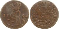 Polen, Königreich Cu Groschen Stanislaus August, 1764 - 1795, Warschau -