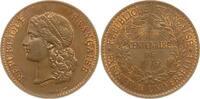 Frankreich, 3. Republik, Paris Bronzemedaille v. Barre, auf die Weltausstellung und 100 jähriges Jubiläum der frz. Revolution -