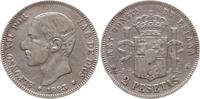 Spanien, Königreich 2 Pesetas Alfonso XII., 1874 - 1885 -