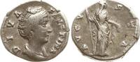 Römische Kaiserzeit Denar Diva Faustina I, Ceres n.r. hält Zepter und Kornähren, AVGVSTA -