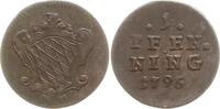 Bayern, Kurfürstentum 1 Pfennig Karl Theodor 1777 - 1799, München -