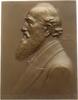 Österreich, Stadt Wien Einseitige Bronzeplakette v. A. Hartig, auf den 75. Geburtstag des Bürgermeisters Dr. Josef Neumayer -