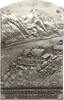 Österreich, Kärnten Einseitige versilberte Bronzeplakette Franz Josefshaus 2422 m mit Großglockner, Ansicht Pasterze und Glocknerkamm -