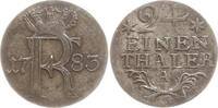 Brandenburg-Preußen 1/24 Taler Friedrich II., 1740 - 1786, Berlin, Sterne neben der Wertzahl -
