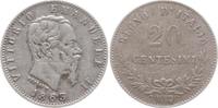 Italien, Königreich 20 Centesimi Vittorio Emanuele II., 1861 - 1878, Mailand -