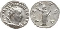 Römische Kaiserzeit Antoninian Valerianus, Viminacium, Pax steht n. links, hält Olivenzweig u. Zepter, PAX AVGG -