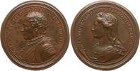 Frankreich - Lothringen Bronzemedaille v. St. Urbain, auf Johann I., 1346-90 u. Gemahlin Sophia v. Württemberg, 1343-69 -