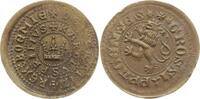 Böhmen Bronzemedaille Moderner Abschlag eines Prager Groschens auf dickem Bronzeschrötling -